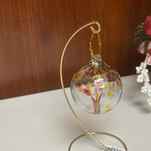 Tree of Gratitude Art Glass Ornament with Stand - Picture 12 of 15